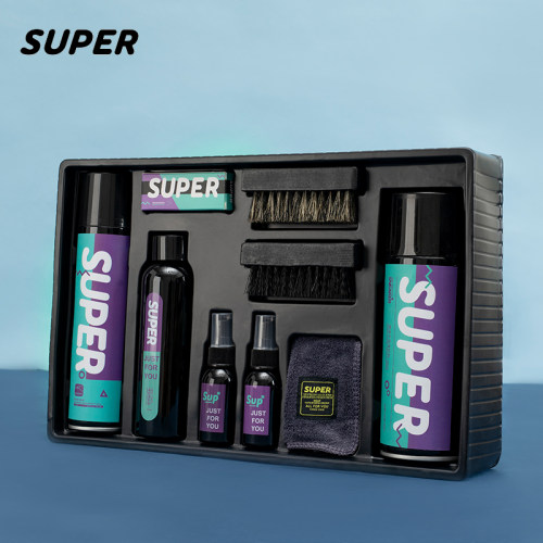 super洗鞋神器AJ球鞋清洁护理套装椰子防水喷雾剂小白鞋清洗刷鞋 - 图0