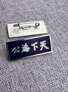 孙中山先生纪念辛亥革命天下为公金属别针徽章胸章纪念章