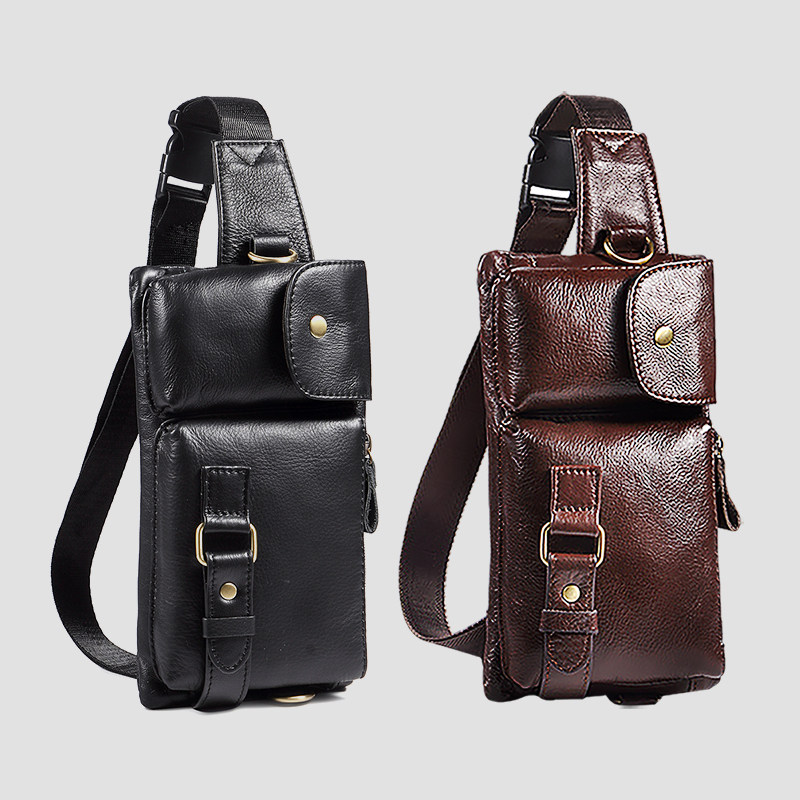 真皮2020新款潮多功能包潮牌斜挎包 恒冰之夏箱包男士包袋