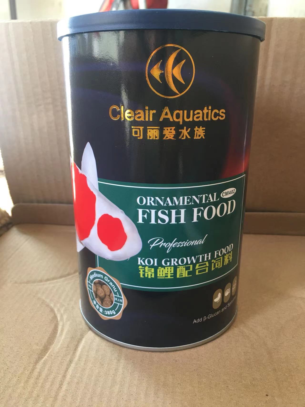 Cleair可丽爱蝴蝶鲤鱼食 新升级 蝴蝶鲤饲料380g CM602 鱼食蝴蝶 - 图1