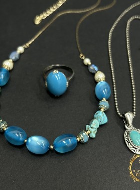 vintage中古首饰孤品项链