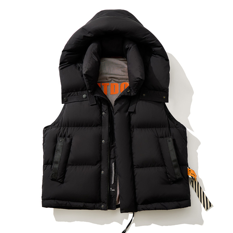 90白鸭绒 国潮机能潮流工装羽绒马甲男女羽绒背心坎肩外套情侣装,淘宝优惠券,粉丝福利购,淘宝优惠卷