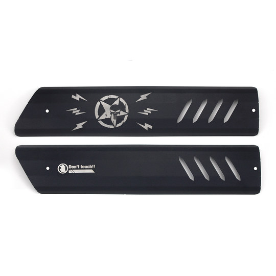 适用无极CU625摩托车改装排气防烫盖不锈钢隔热装饰罩保护罩