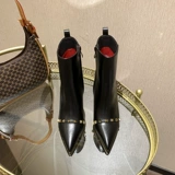 Martens, Ding Boots, демисезонные короткие сапоги с заклёпками на каблуке на каблуке-шпильке, универсальные ботинки, 2023 года