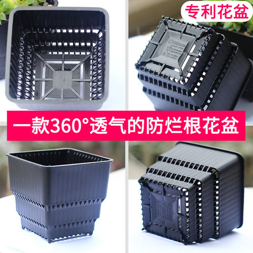 美莳控根花盆多肉植物花盆肉肉塑料花盆托盘组合创意树脂育苗花盆 - 图0