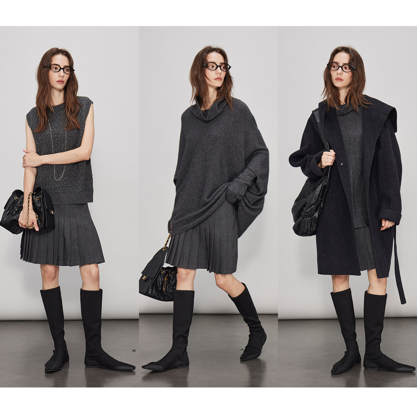 【所有姐姐的衣橱直播间】3ONE磨毛羊毛混纺裙裤/格纹长短百褶裙,淘宝优惠券,粉丝福利购,淘宝优惠卷