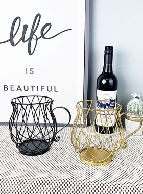 咖啡胶囊铁艺置物架轻奢家居零食糖果收纳架咖啡店展示架工艺摆件