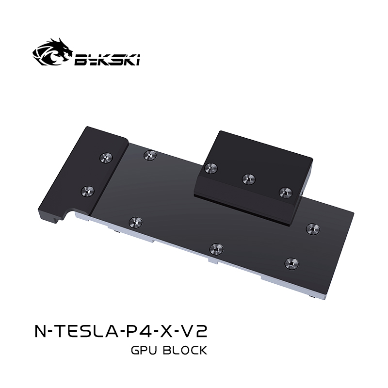 Bykski N-TESLA-P4-X-V2 显卡水冷头 全金属结构 TESLA P4 - 图1