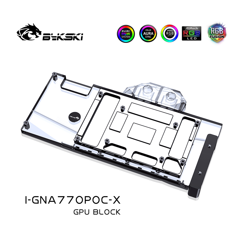 Bykski I-GNA770POC-X 显卡水冷头GUNNIR Arc A770 Photon 16G OC - 图0