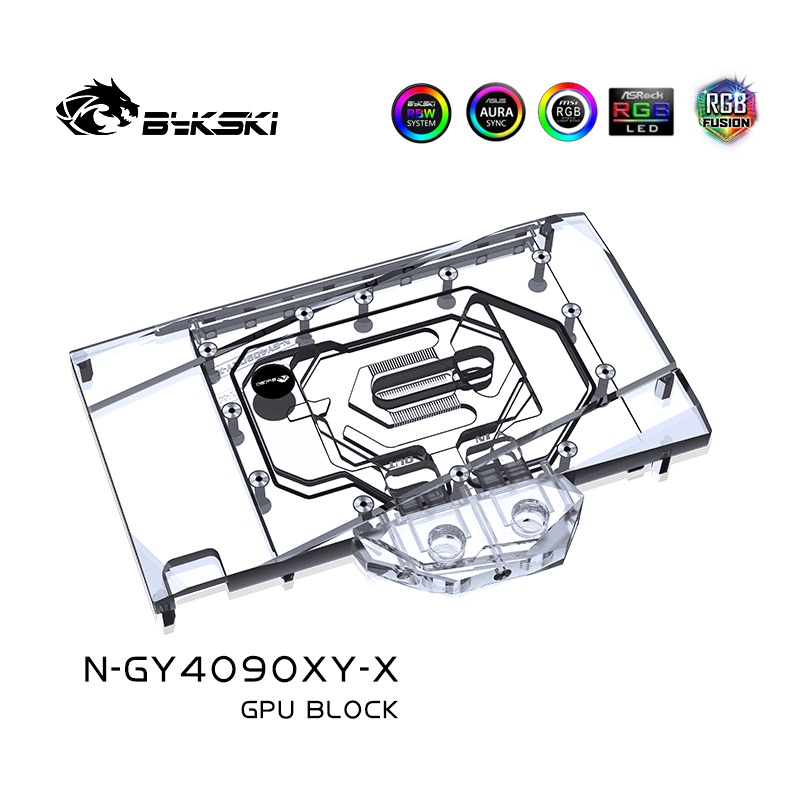 Bykski N-GY4090XY-X显卡水冷头影驰 GeForce RTX 4090星耀-图2