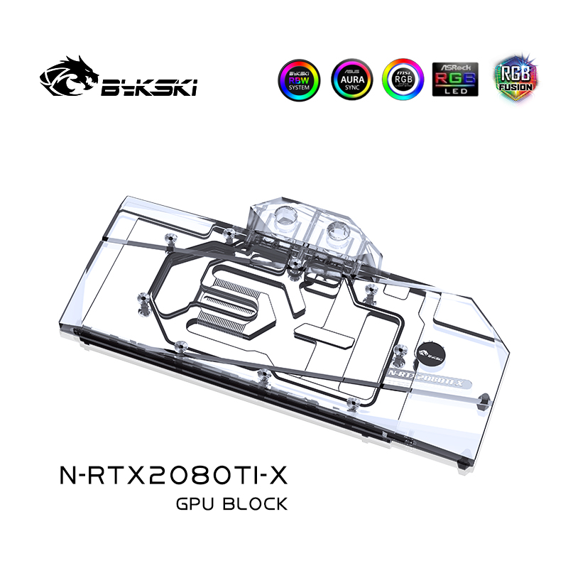 Bykski N-RTX2080TI-X 显卡水冷头 公版2080TI/2080 多款品牌兼容 - 图1