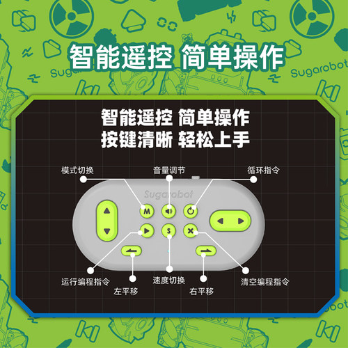 Hape方糖机器人儿童早教益智玩具编程启蒙智能STEAM教育男女孩3岁 - 图0