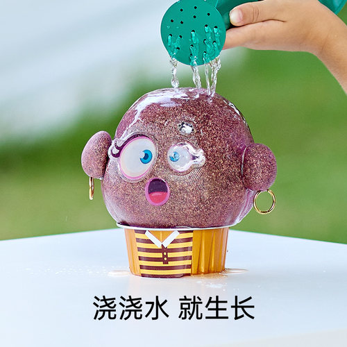 Hape植物伙伴草头娃娃桌面浇水头上长草小盆栽儿童过家家玩具3岁+ - 图2