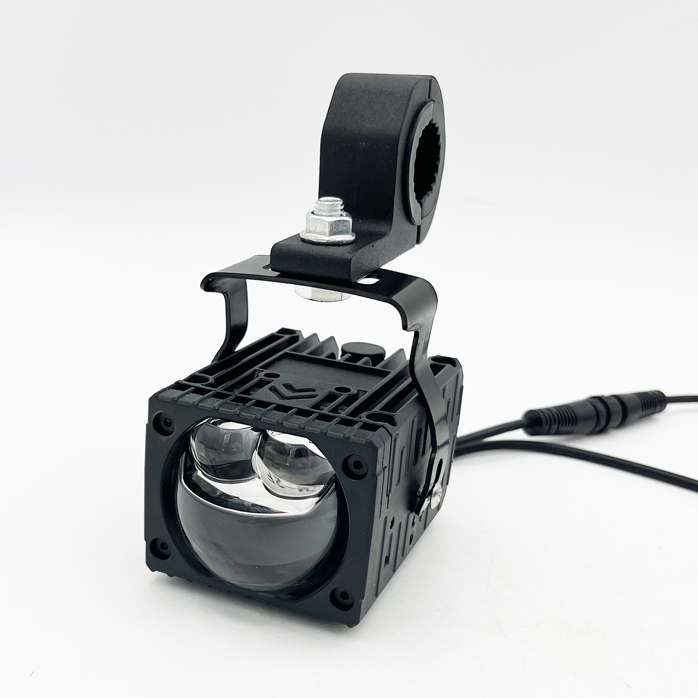 60W防水双光透镜大灯1.5寸2寸远近光一体外置雾灯中网12V24V通用 - 图2