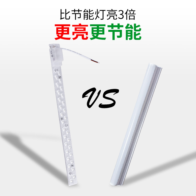 led灯板改造灯条长条长方客厅吸顶灯芯模组光源替换改装H灯管贴片 - 图2