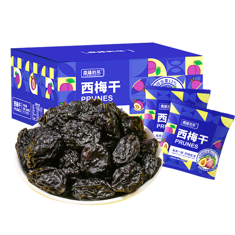 南疆的风西梅干720g*1箱果干乌梅干蜜饯大西梅子办公司休闲小吃 - 图0