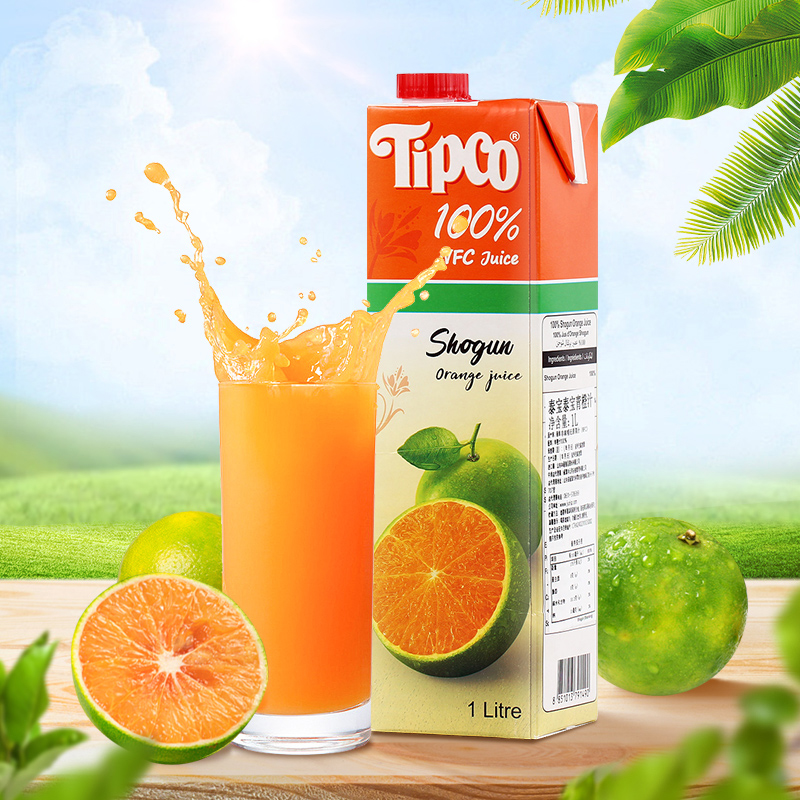 泰国进口Tipco泰宝泰宝100%果汁果蔬汁含电解质饮料NFC青橙汁冲饮 - 图1