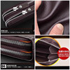 Double zipper large capacity handbag for men