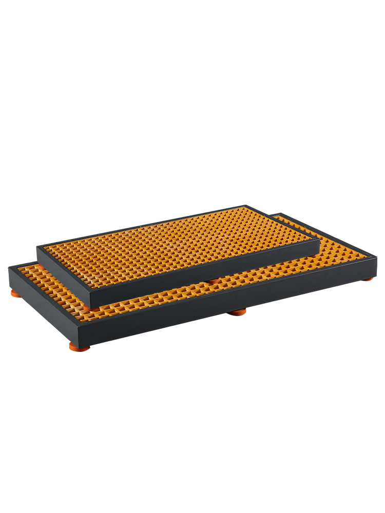瑞格CNC数控机床脚踏板加工中心脚垫防滑格栅板接油盘车间站板台 - 图3