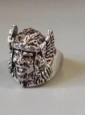 非主流夸张钛钢骷髅朋克风戒指