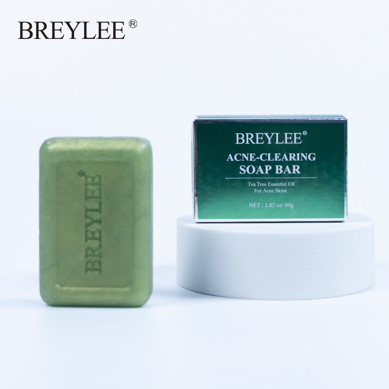 BREYLEE 茶树祛痘精油手工皂 80g  BL-48