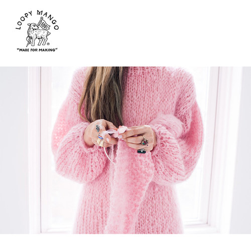Loopy Mango Mohair So Soft 进口马海毛粗线 手工毛线 毛衣线 - 图0