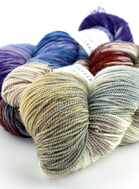 清仓 cowgirlblues Merino Sock 南非进口手染段染披肩羊毛毛线