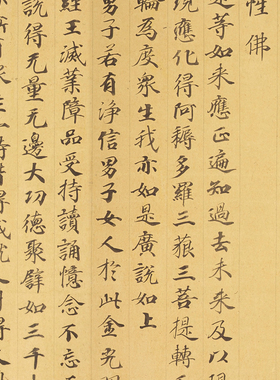 敦煌遗书 莫高窟 金光明最胜王经卷第三手稿 毛笔字帖 微喷复制