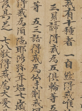 敦煌遗书 古人写经 略抄本戒文手稿 毛笔字帖 书法文献 锦盒包装