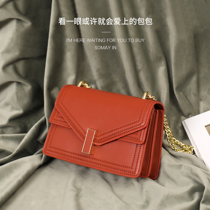 somay 2020新款潮白色单肩小斜挎包 somay女士包袋