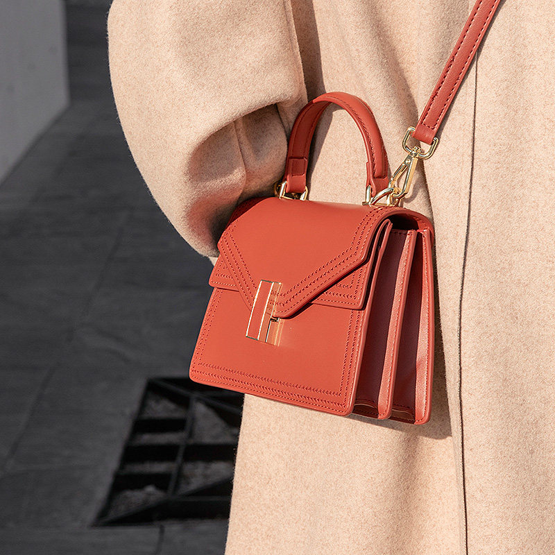 红色2020新款潮网红单肩百搭斜挎包 somay女士包袋