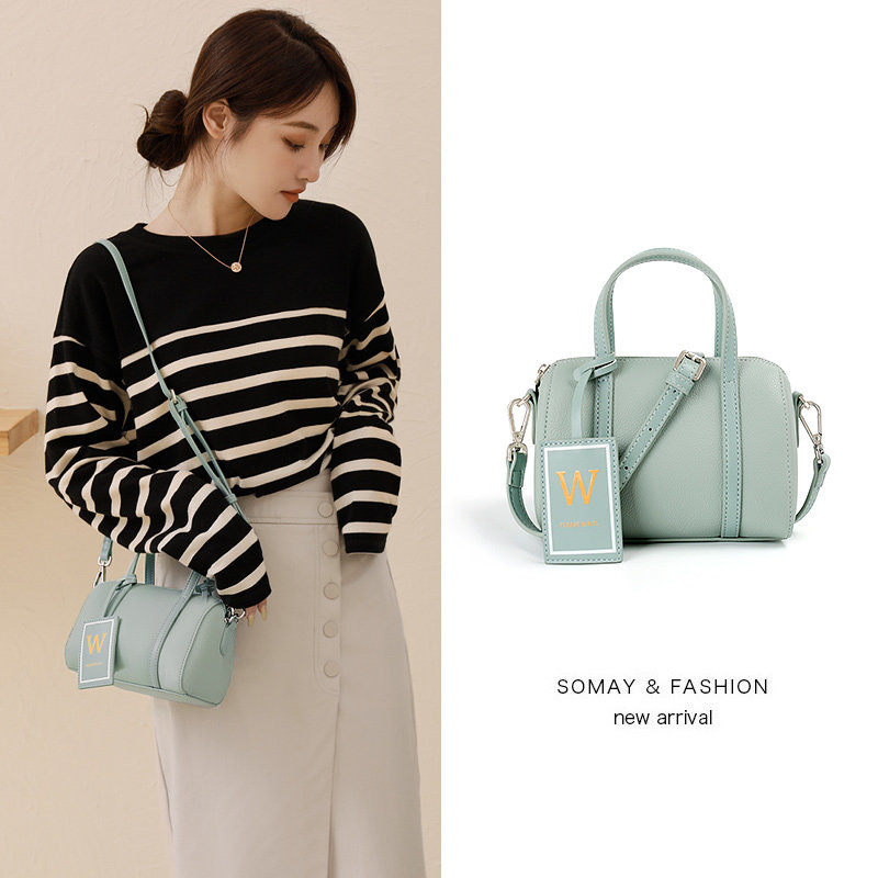 somay绿色2020新款潮白色小手提包 somay女士包袋