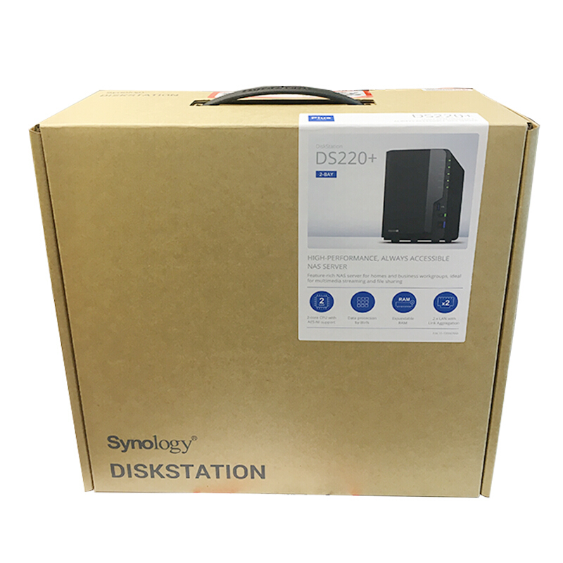 国行Synology群晖DS220+  网络存储器私有云存储家用家庭云盘个人网络云储存器nas存储服务器双盘位 - 图2