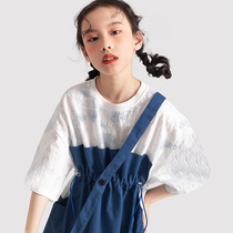 Yu Xing Yu Yan Childrens Dress 2022 Summer New Comfortable Breathable Versatile Korean Version Cute Girl Dress