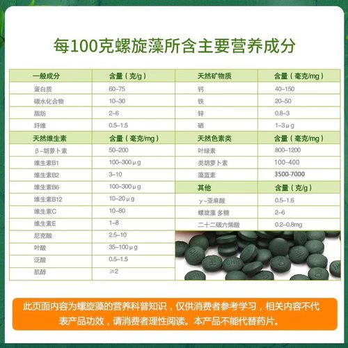 第2件半價 程海湖富硒酵母螺旋藻片150g增强免疫力保健食品 - 图2