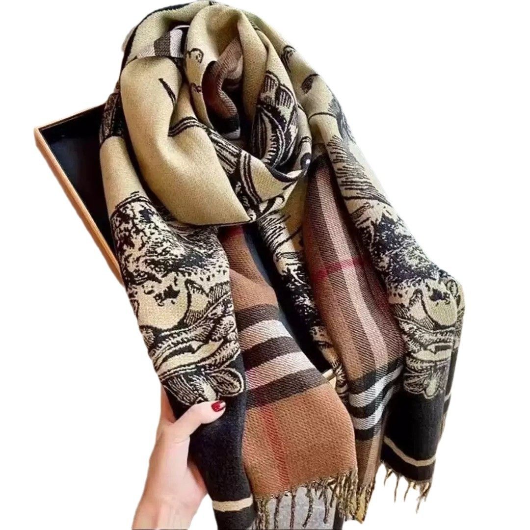 经典欧美风加厚格子战马双面仿羊绒围巾女冬季流苏保暖大披肩围脖,淘宝优惠券,粉丝福利购,淘宝优惠卷