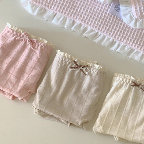 软乎乎的 韩系温柔少女螺纹棉清纯简约基础低腰三角内裤学生 - 图3