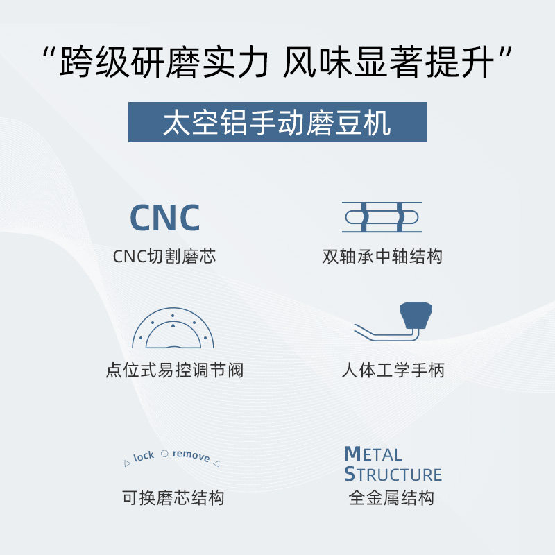 手摇c家用小型咖啡豆意式磨豆机 GIANXI磨豆机