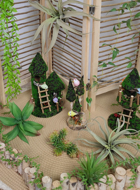 木拾亿鸟屋造型装饰摆件