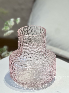 普罗旺斯23｜粉色紫色甜甜圈花瓶摆件客厅插花餐桌软装饰品花器