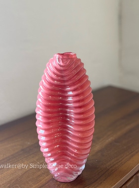 知夏55｜多巴胺彩点玻璃花瓶家居装饰芍药花瓶