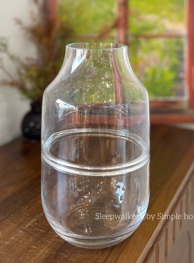 水光团子21｜简约透明玻璃花瓶水养插花花瓶养鱼花瓶