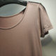 ເສື້ອຍືດແຂນສັ້ນ Modal Slim Half Sleeve Bottoming Shirt
