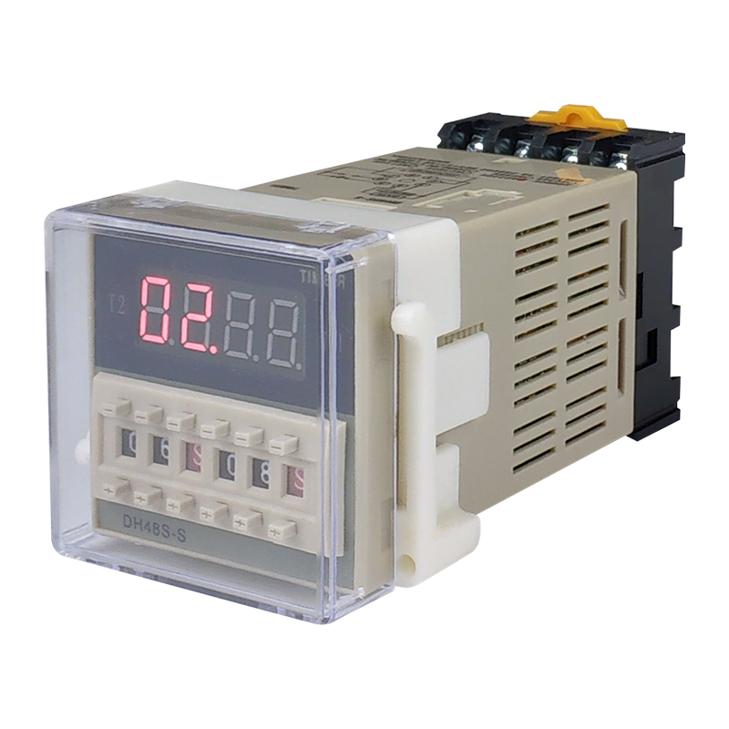 DH48SS数显时间继电器 220v24v12v循环控制定时器通电延时计时器 - 图2