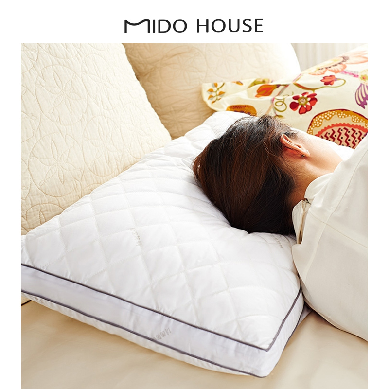 MIDO HOUSE 全棉羽絲絨枕芯單隻裝