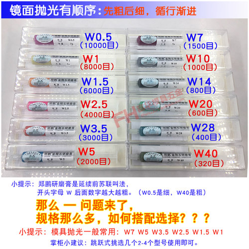 郑鹏研磨膏 金刚石研磨膏 钻石膏模具玉石翡翠玛瑙 金属镜面抛光 - 图1