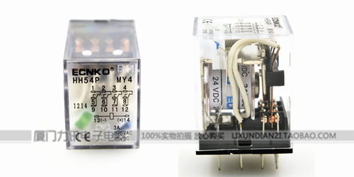 小型继电器 中间继电器 电磁继电器HH54PL MY4JN 带灯DC24V 14脚 - 图0