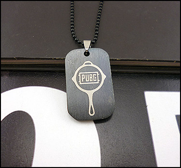 绝地求生钥匙链绝地求生 平底锅项链钥匙扣 pubg吃鸡游戏周边battlegrounds礼物