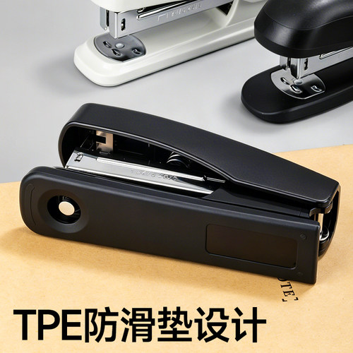晨光12号订书机学生用家用办公多功能25页50页可旋转大号订书器装订机家用钉书机订书钉省力定书机钉办公用品 - 图2
