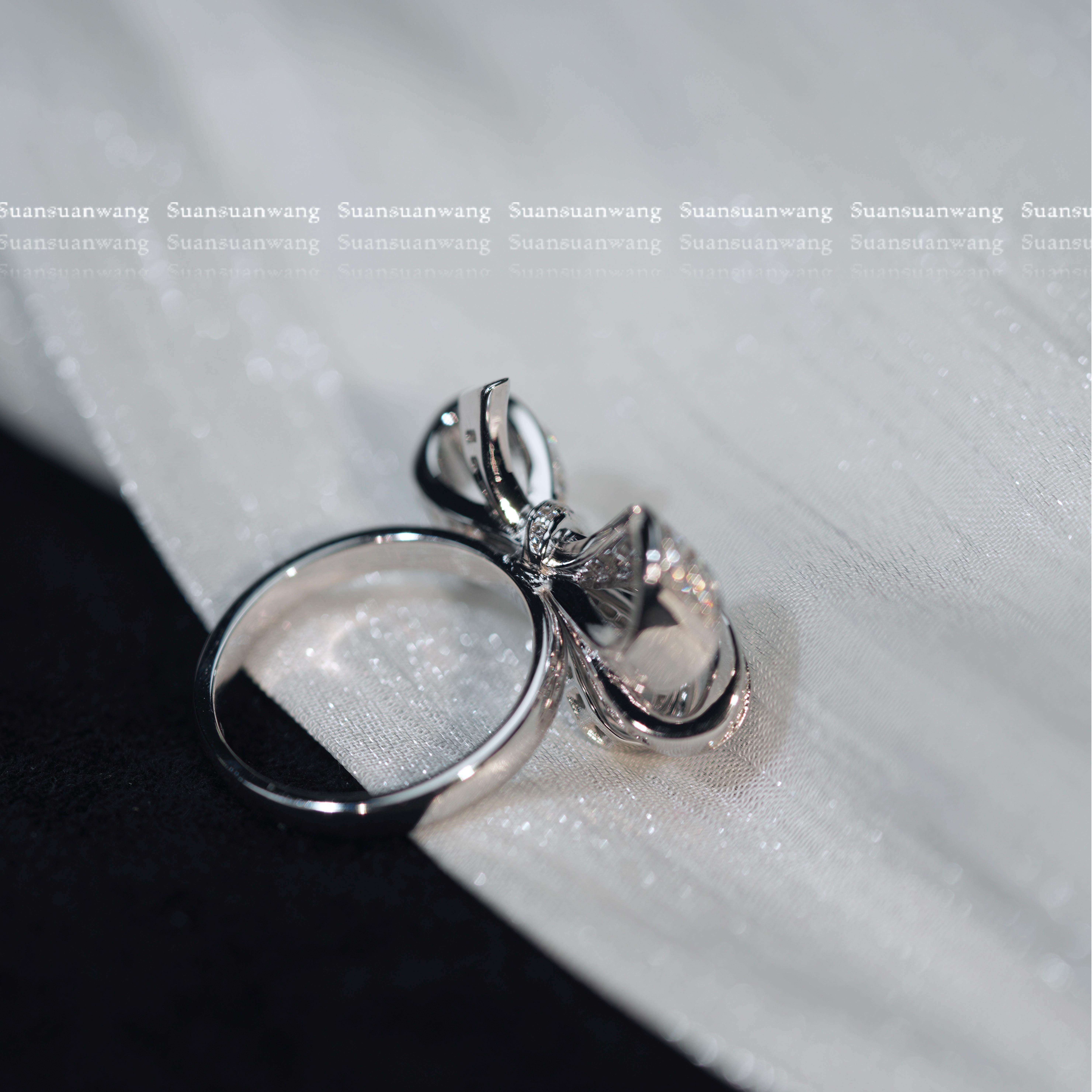 重工珠宝·GF「BOW」蝴蝶结项链戒指手链满钻奢华s925厚镀18k金,淘宝优惠券,粉丝福利购,淘宝优惠卷